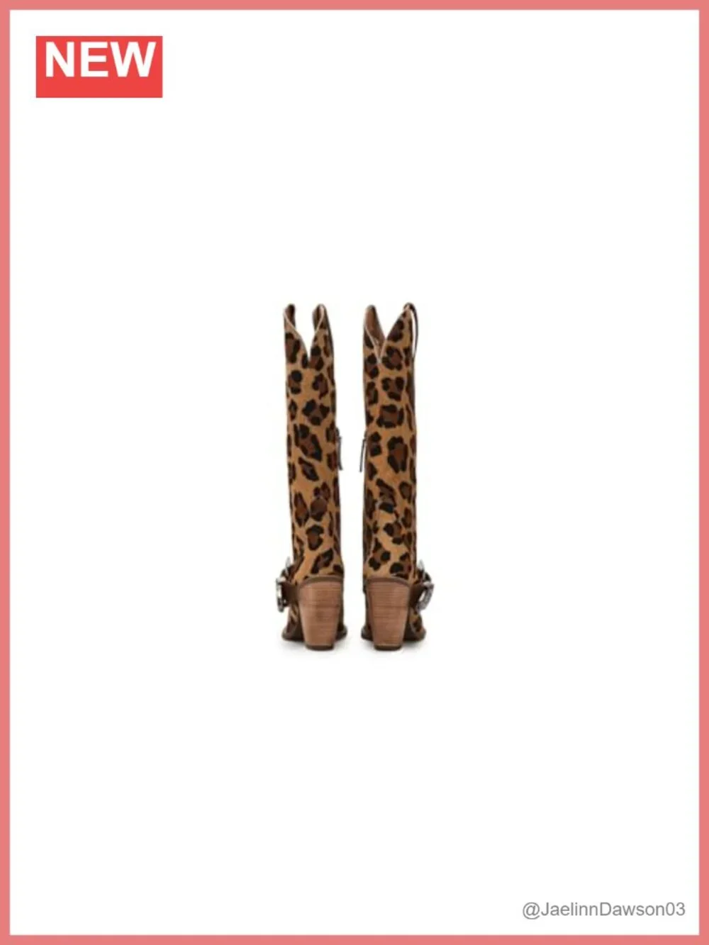 Women's Snip Toe Western Boots Knee High Block Heel Pull On Leather Equestrian